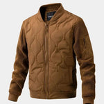 Sherpa Sleeves Padded Bomber Jacket - Cross & Crown