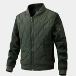 Sherpa Sleeves Padded Bomber Jacket - Cross & Crown