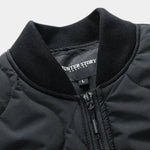 Sherpa Sleeves Padded Bomber Jacket - Cross & Crown