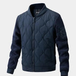 Sherpa Sleeves Padded Bomber Jacket - Cross & Crown