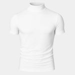 Solid Casual Turtle Neck T-Shirt - Cross & Crown
