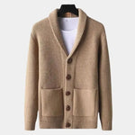 Sophisticated Winter Wool Cardigan - Cross & Crown