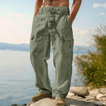 BROMLEY COTTON LINEN TROUSERS