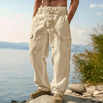BROMLEY COTTON LINEN TROUSERS