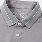 Steel Gray Polo – Cross & Crown