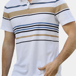 Sunset Stripe Polo – Cross & Crown