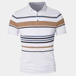 Sunset Stripe Polo – Cross & Crown