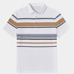Sunset Stripe Polo – Cross & Crown