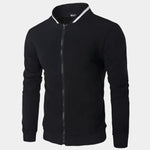 Textured Casual Bomber Jacket - Cross & Crown
