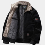 Thermal Windbreaker Corduroy Jacket - Cross & Crown