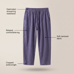 URBAN CROPPED COTTON PANTS