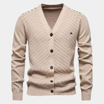 V Neck Knitwear Cardigan - Cross & Crown