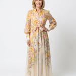 Cressida | Floral Sheer Long Sleeve Maxi Dress