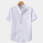 White Wellspring Linen T-Shirt – Cross & Crown