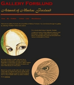 Gallery Forslund - Artportfolio of Markus Forslund